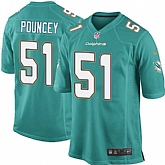 Nike Men & Women & Youth Dolphins #51 Mike Pouncey Green Team Color Game Jersey,baseball caps,new era cap wholesale,wholesale hats